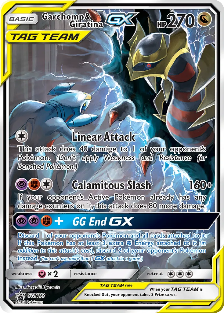 Garchomp e Giratina GX SM193/248 Sol e Lua Promos