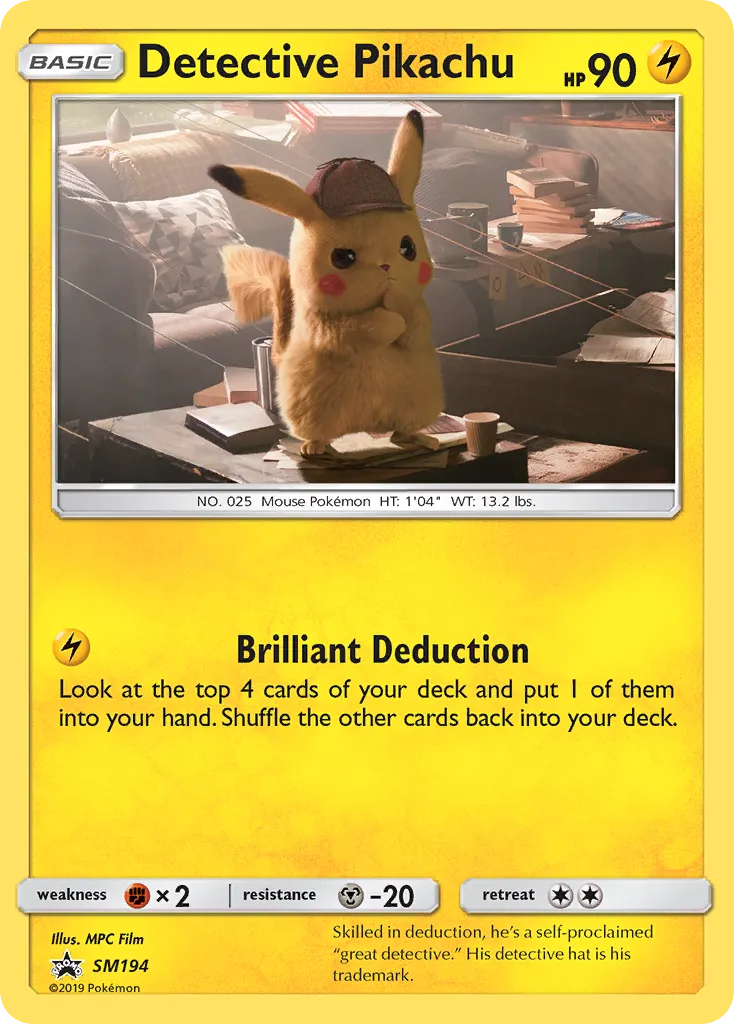 Detective Pikachu SM194/248 Sol e Lua Promos