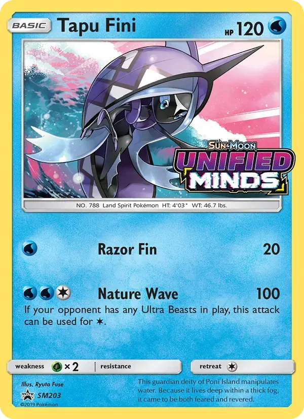 Tapu Fini SM203/248 Sol e Lua Promos