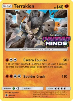 Terrakion SM205 Sol e Lua Promos