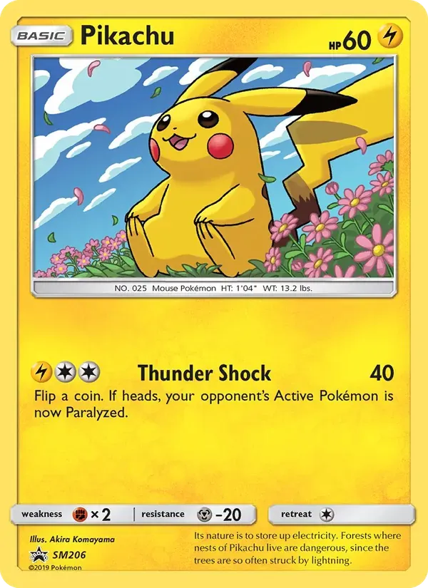 Pikachu SM206/248 Sol e Lua Promos
