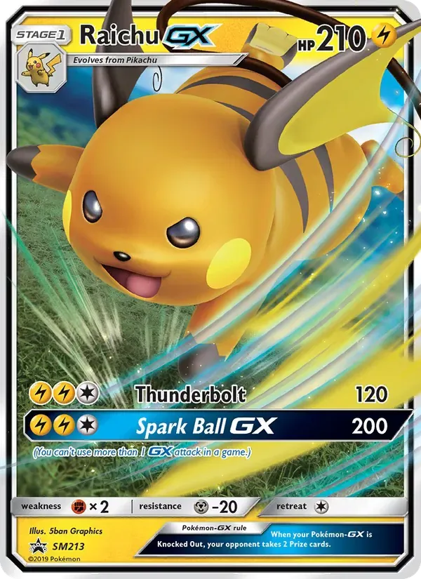 Raichu GX SM213/248 Sol e Lua Promos