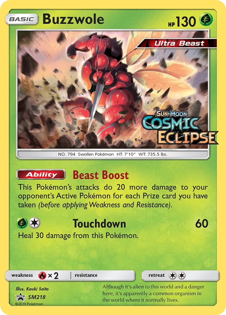 Buzzwole SM218/248 Sol e Lua Promos