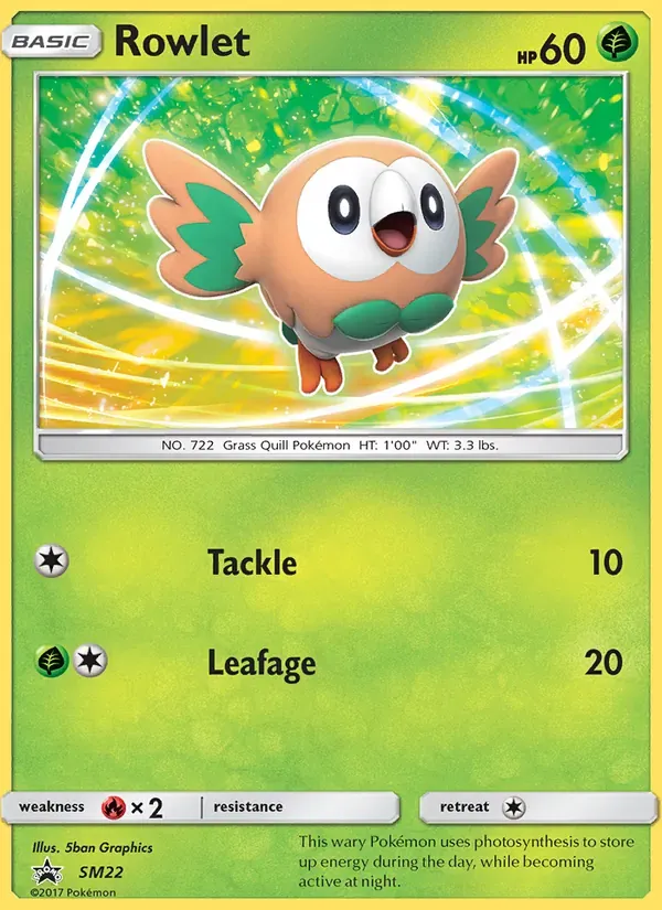Rowlet SM22/248 Sol e Lua Promos