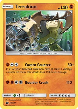 Terrakion SM223 Sol e Lua Promos