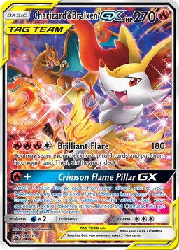 Charizard e Braixen GX SM230 Sol e Lua Promos