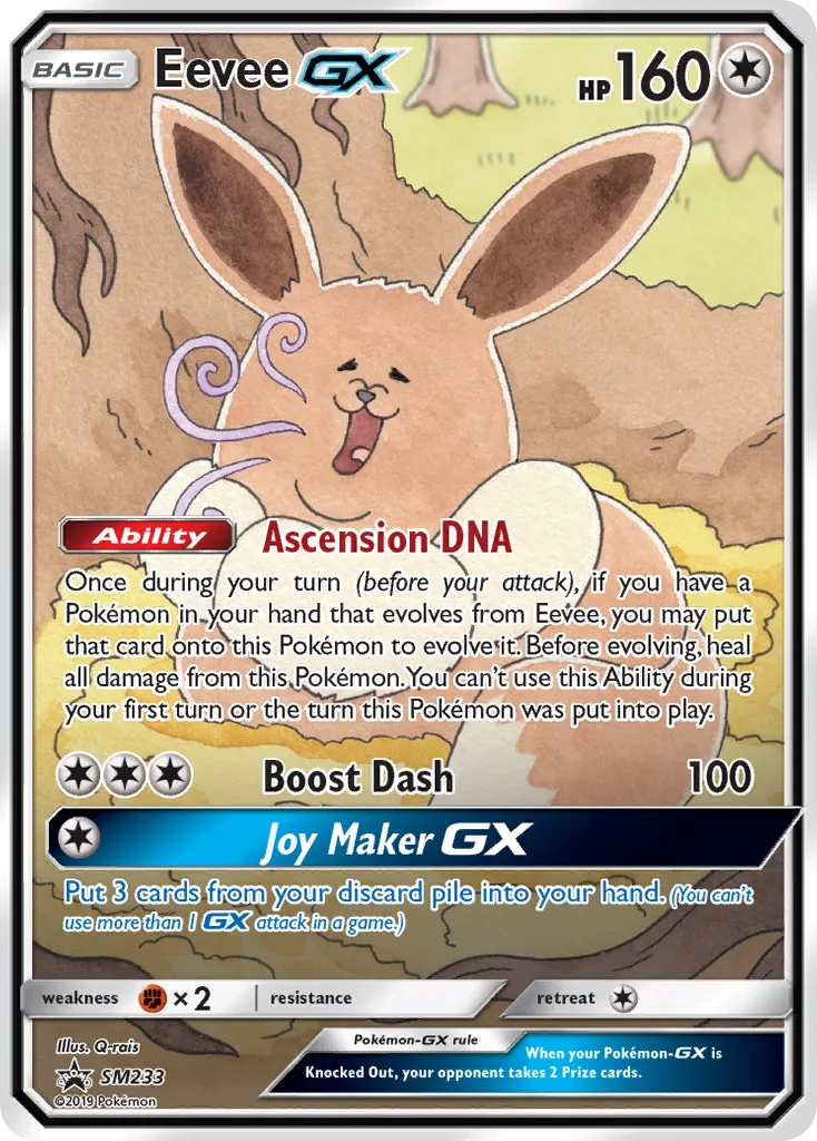 Eevee GX SM233/248 Sol e Lua Promos