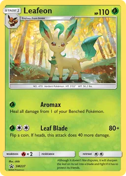 Leafeon SM237 Sol e Lua Promos