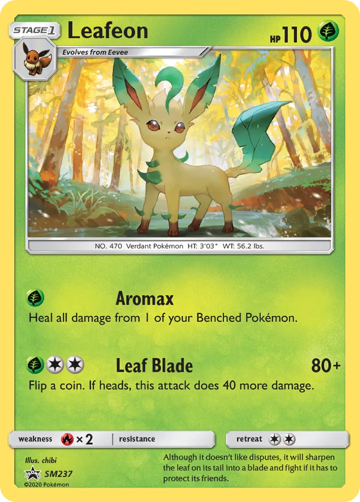 Leafeon SM237/248 Sol e Lua Promos