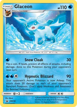 Glaceon SM238 Sol e Lua Promos