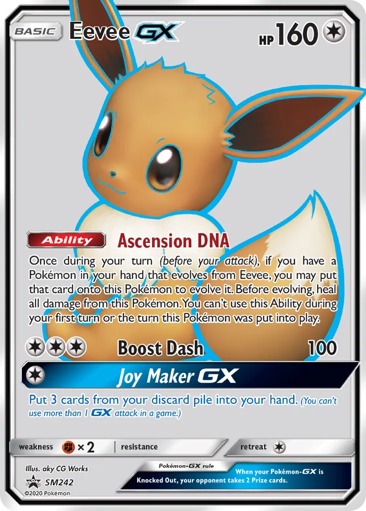 Eevee GX SM242/248 Sol e Lua Promos