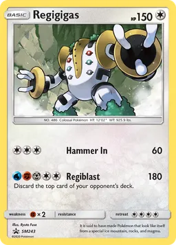 Regigigas SM243 Sol e Lua Promos