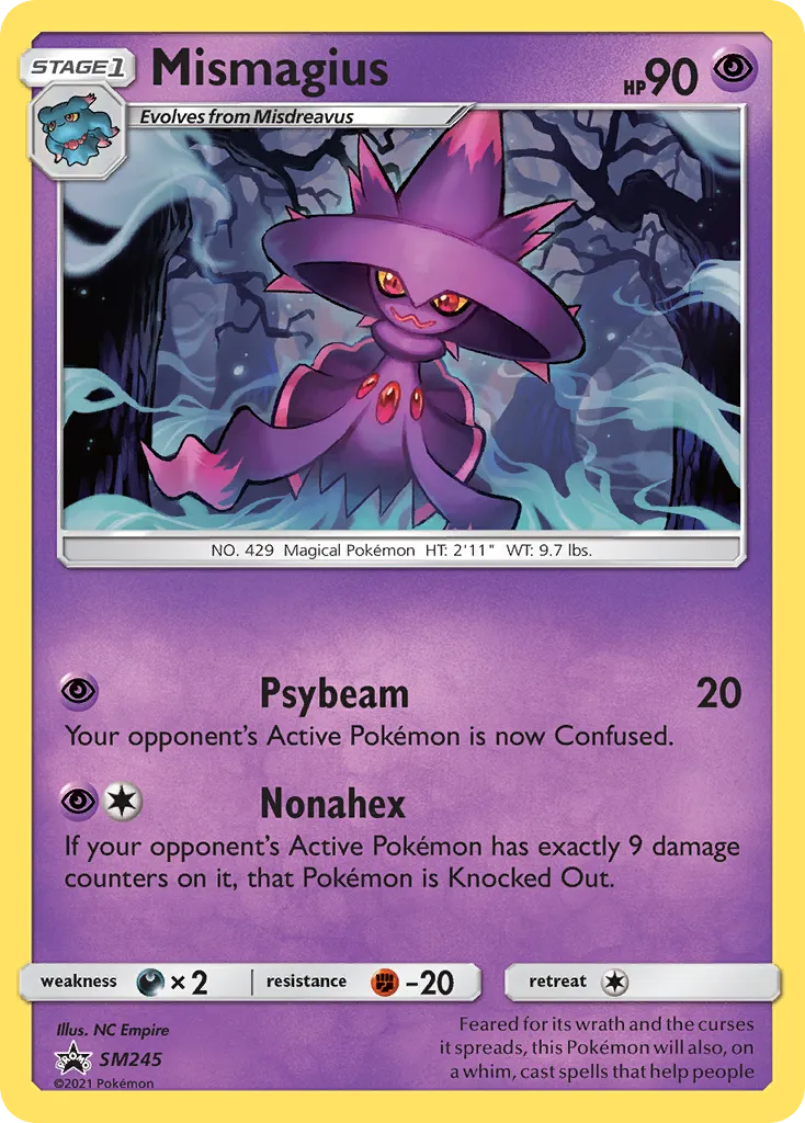 Mismagius SM245/248 Sol e Lua Promos