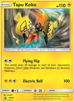 Tapu Koko SM30 Sol e Lua Promos