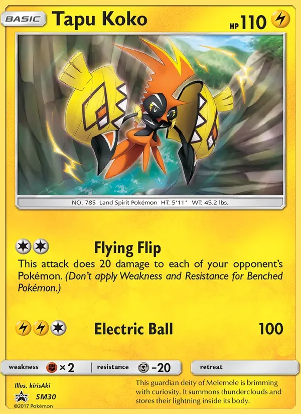 Tapu Koko SM30/248 Sol e Lua Promos