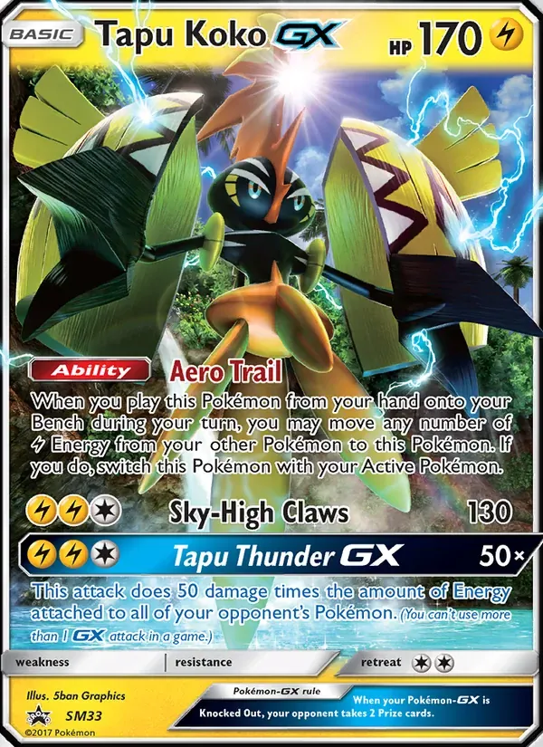Tapu Koko GX SM33/248 Sol e Lua Promos
