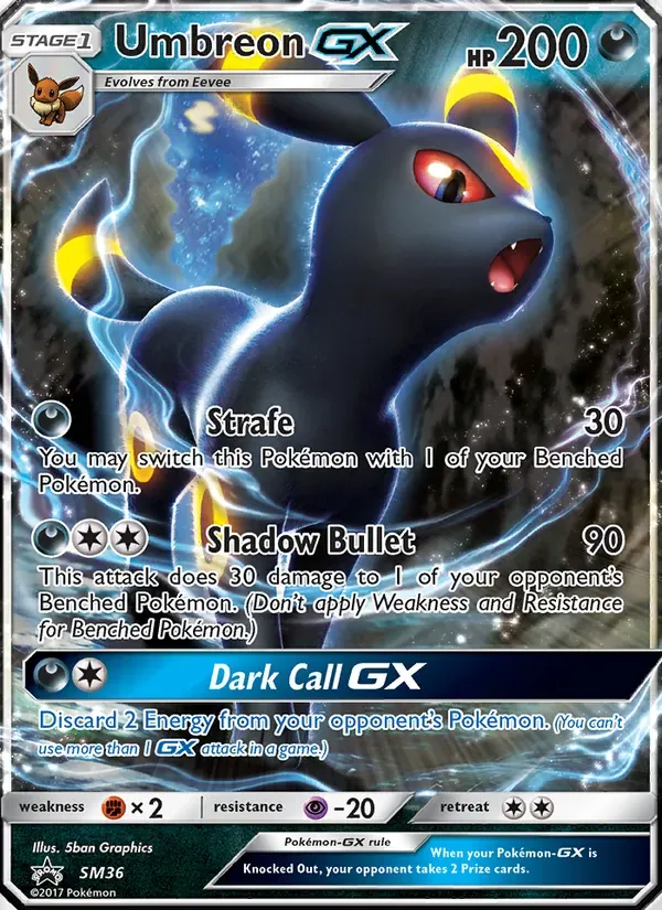 Umbreon GX SM36/248 Sol e Lua Promos