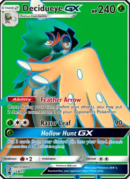Decidueye GX SM37 Sol e Lua Promos