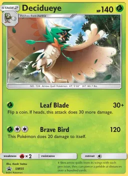 Decidueye SM55 Sol e Lua Promos