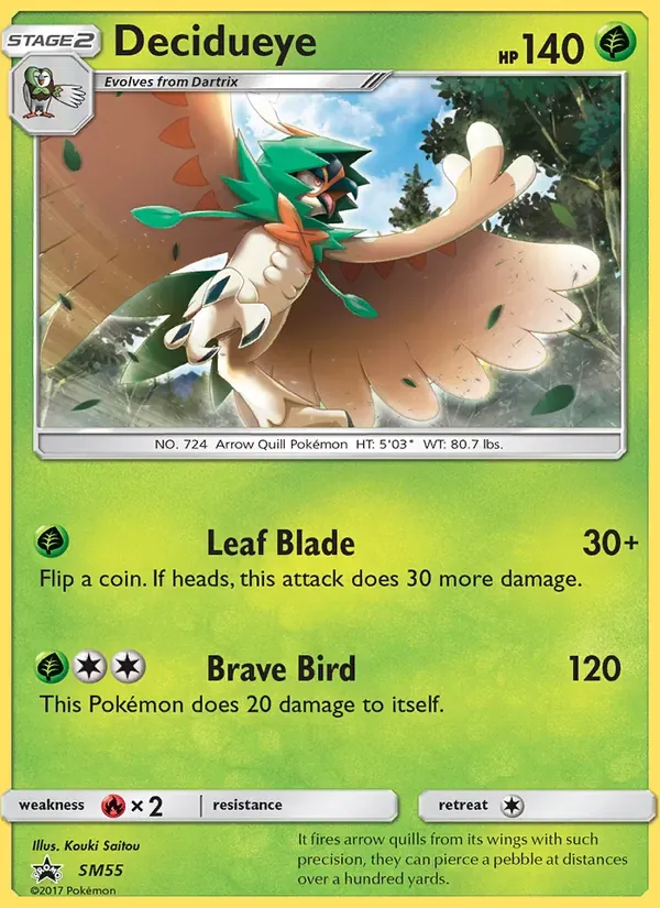 Decidueye SM55/248 Sol e Lua Promos
