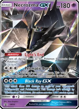 Necrozma GX SM58 Sol e Lua Promos
