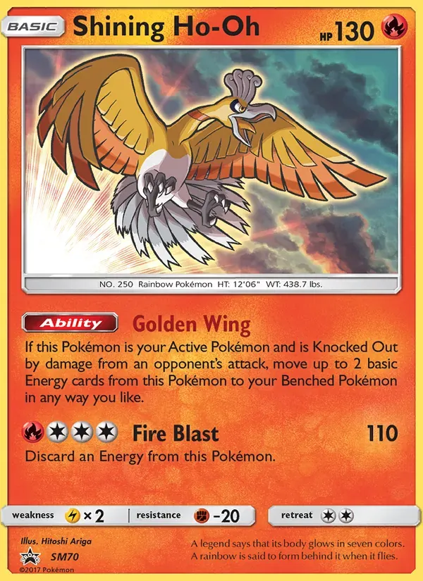 Ho-Oh Luminescente SM70/248 Sol e Lua Promos