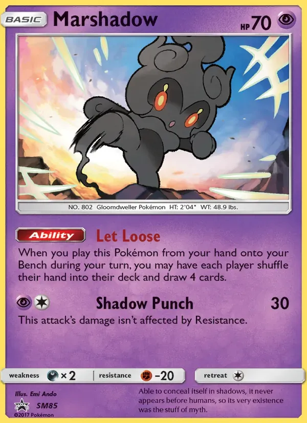Marshadow SM85/248 Sol e Lua Promos