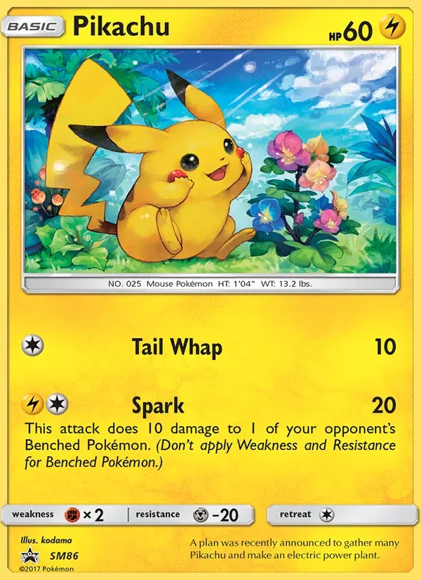 Pikachu SM86/248 Sol e Lua Promos