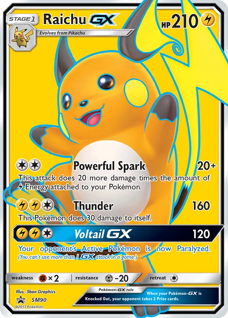 Raichu GX SM90/248 Sol e Lua Promos