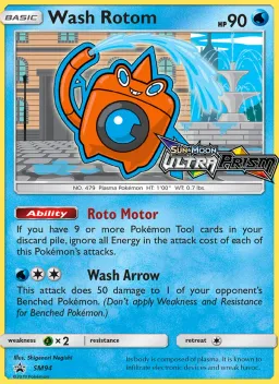 Rotom Lavagem SM94 Sol e Lua Promos