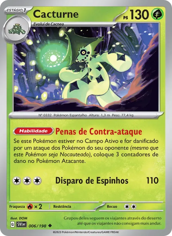 Cacturne 006/198 Escarlate e Violeta