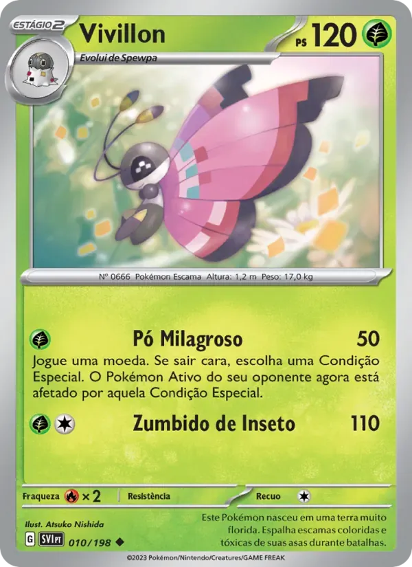 Vivillon 010/198 Escarlate e Violeta