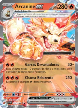 Arcanine ex 032 Escarlate e Violeta