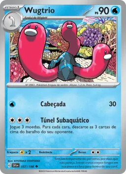 Wugtrio 057 Escarlate e Violeta