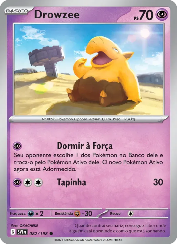 Drowzee 082/198 Escarlate e Violeta