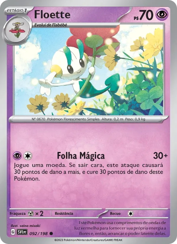 Floette 092/198 Escarlate e Violeta