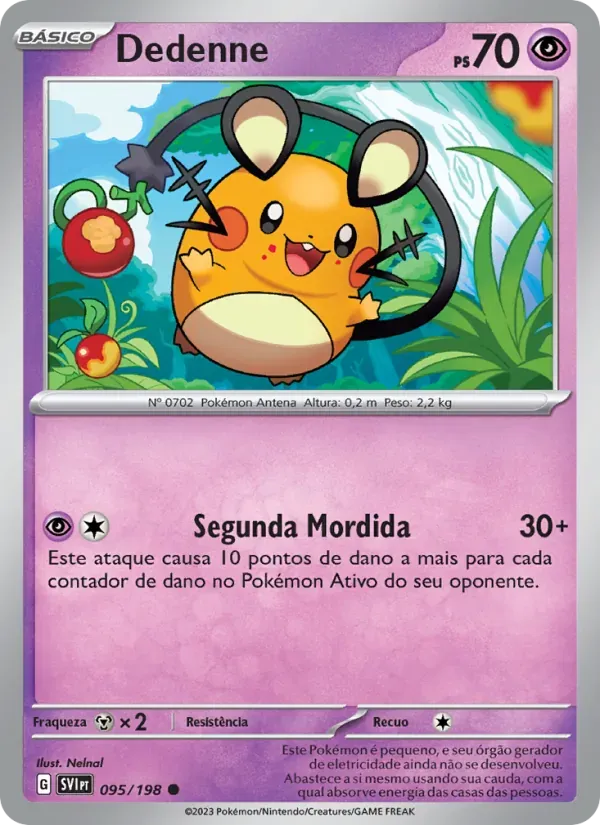 Dedenne 095/198 Escarlate e Violeta
