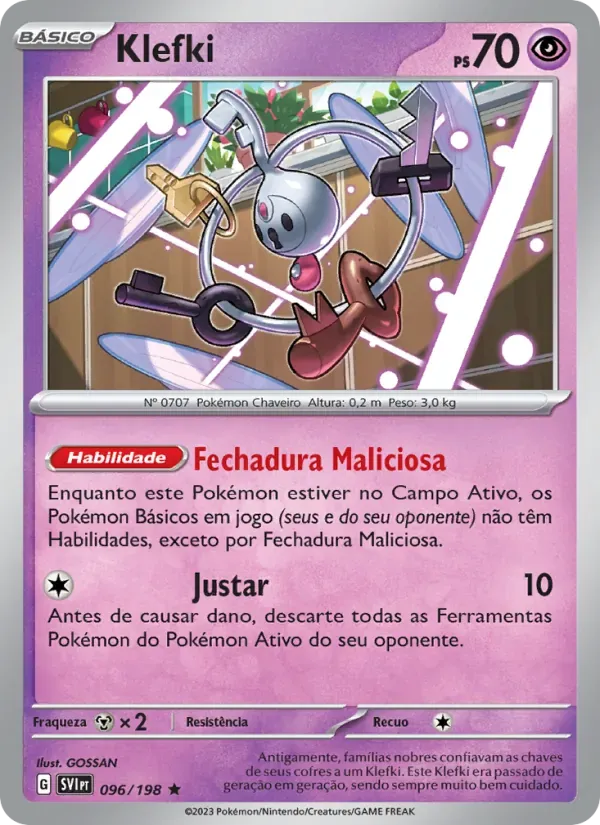 Klefki 096/198 Escarlate e Violeta