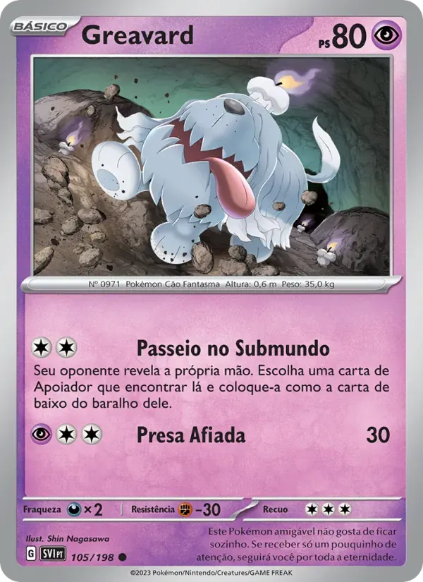 Greavard 105/198 Escarlate e Violeta