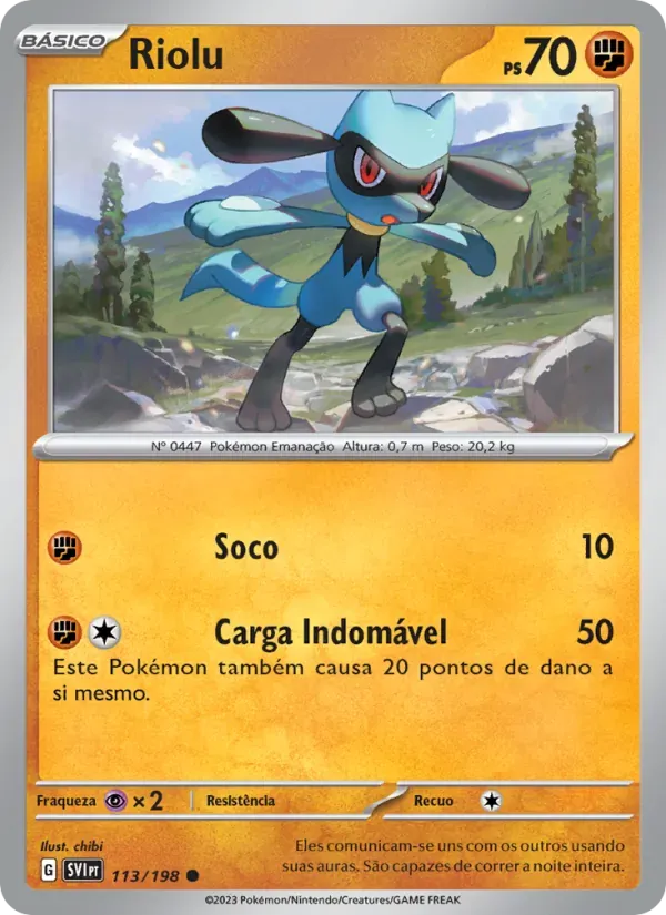 Riolu 113/198 Escarlate e Violeta