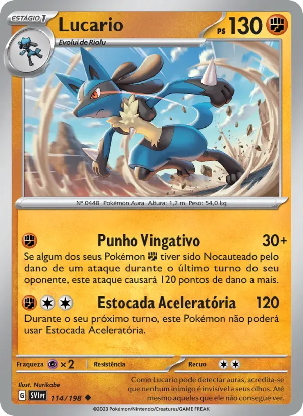 Lucario 114/198 Escarlate e Violeta