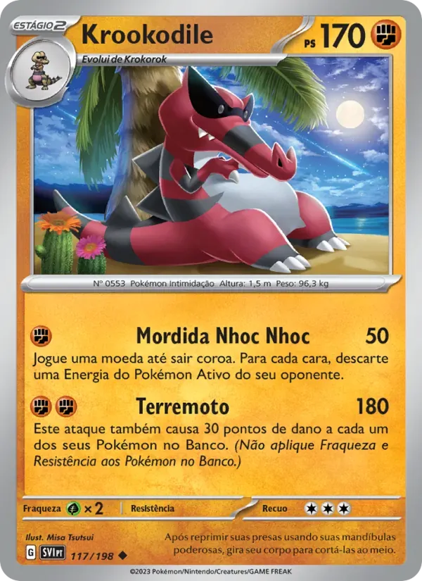 Krookodile 117/198 Escarlate e Violeta