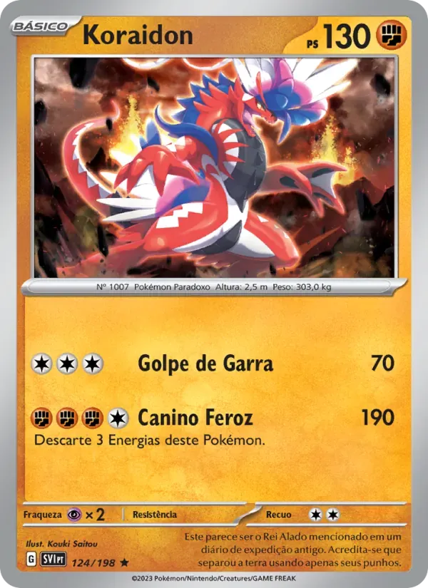 Koraidon 124/198 Escarlate e Violeta
