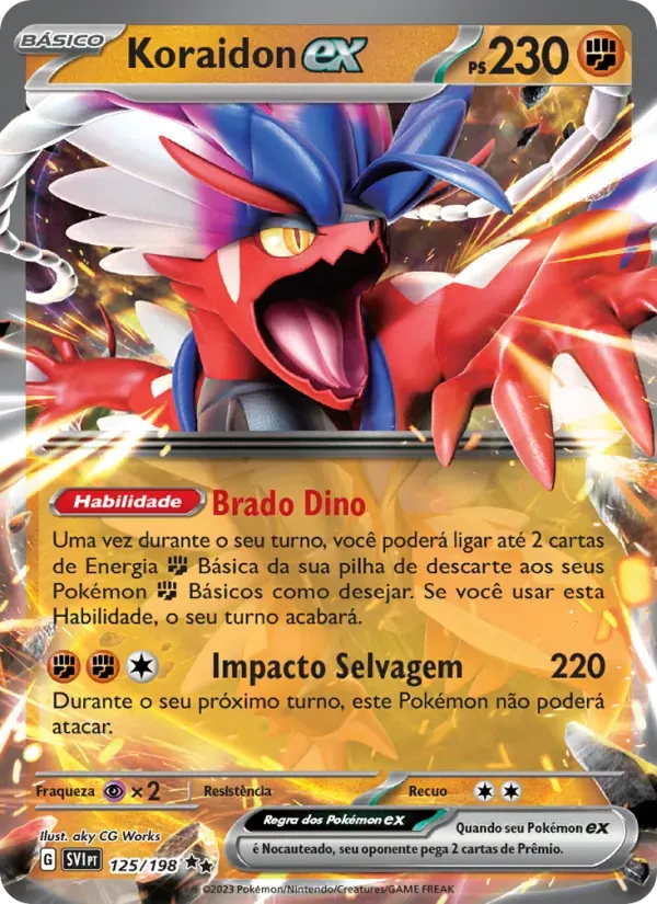 Koraidon ex 125/198 Escarlate e Violeta