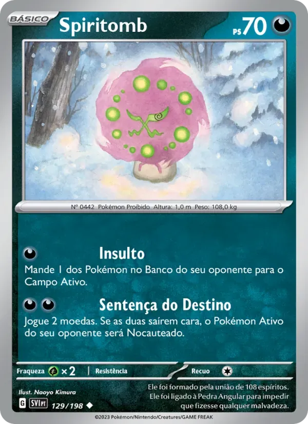 Spiritomb 129/198 Escarlate e Violeta