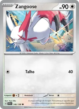 Zangoose 146 Escarlate e Violeta