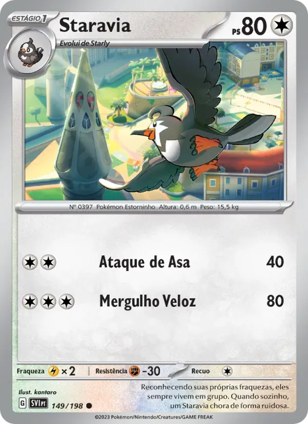 Staravia 149/198 Escarlate e Violeta