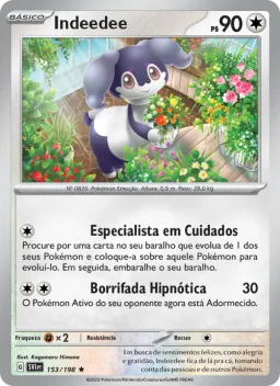 Indeedee 153 Escarlate e Violeta
