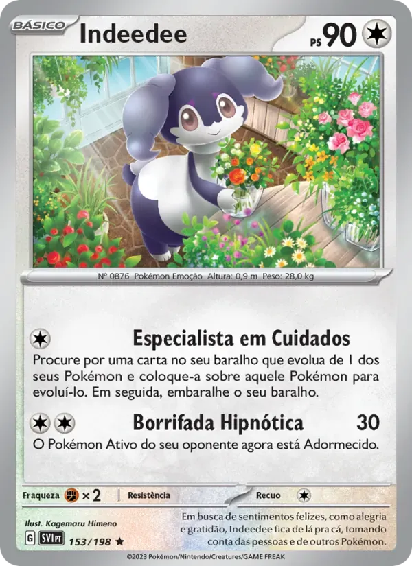 Indeedee 153/198 Escarlate e Violeta