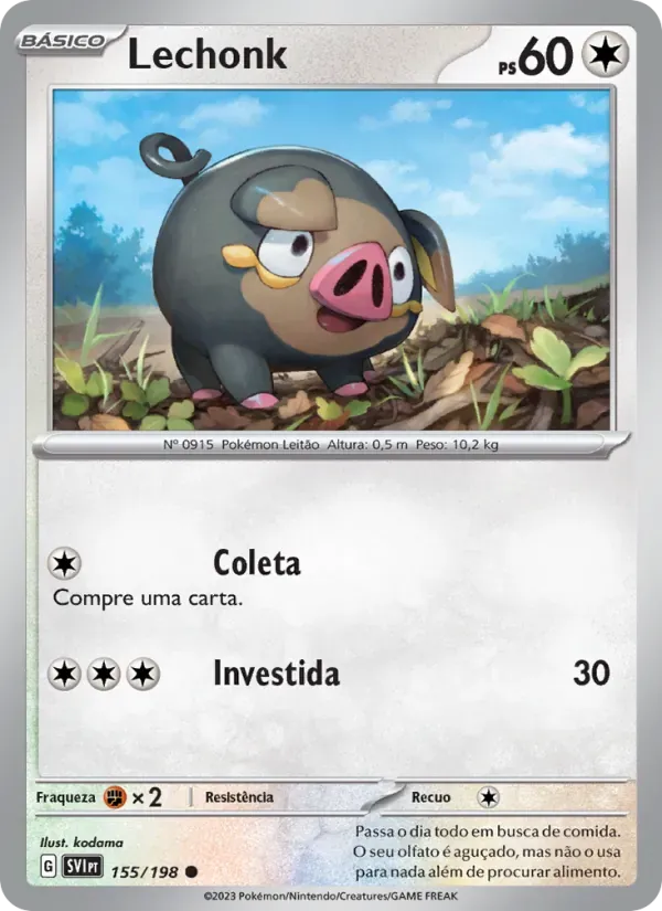 Lechonk 155/198 Escarlate e Violeta